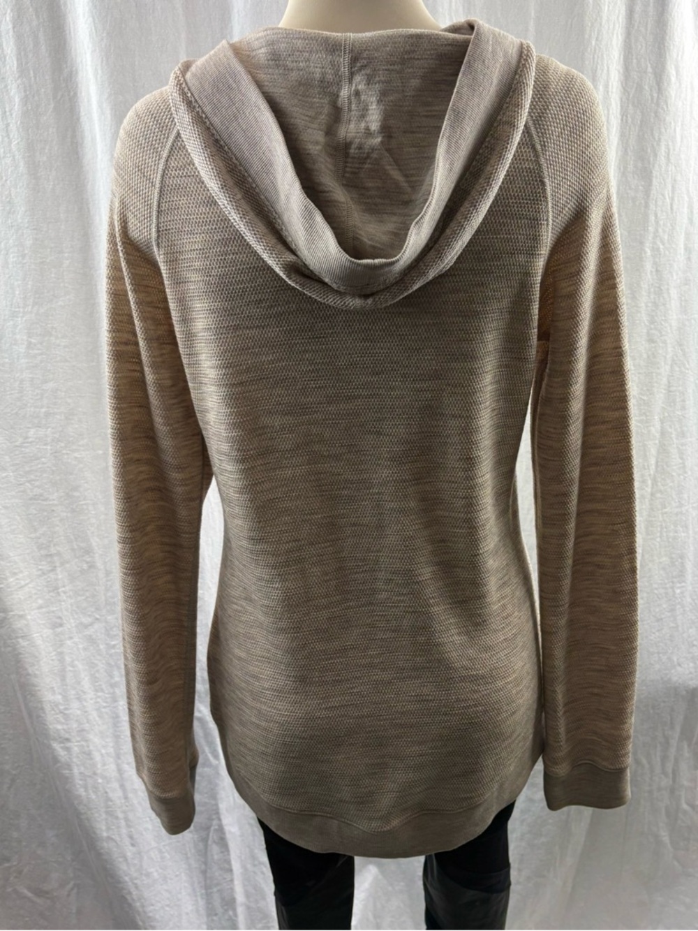 Icebreaker Women's Crave Hooded Sweater in Heather Taupe M - Picture 3 of 12